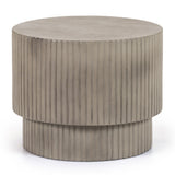 Gruver Modern Grey Concrete End Table