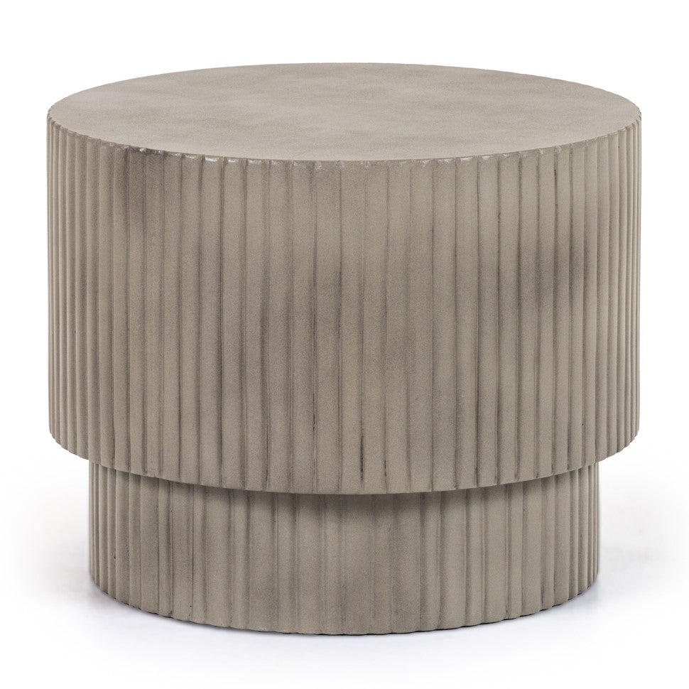 Gruver Modern Grey Concrete End Table