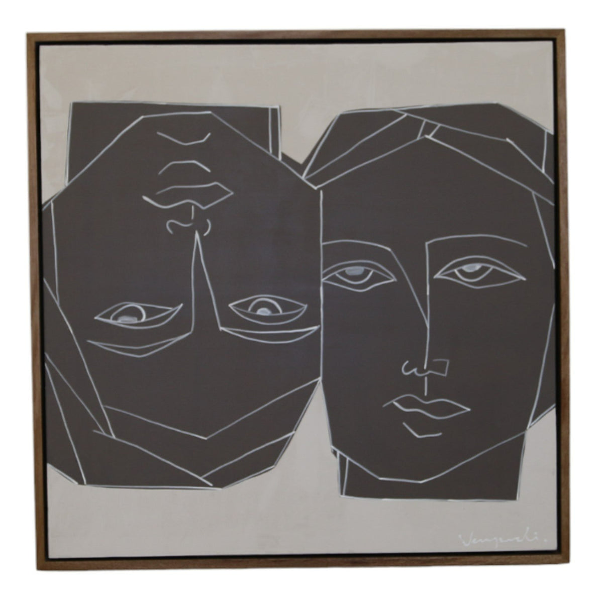 Siamese Modern 47" x 47" Painting