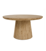 Velma Modern Travertine Marble Coffee Table