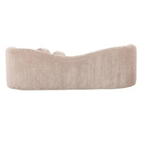 Calico Contemporary Beige Weave Fabric 3-Seat Sofa
