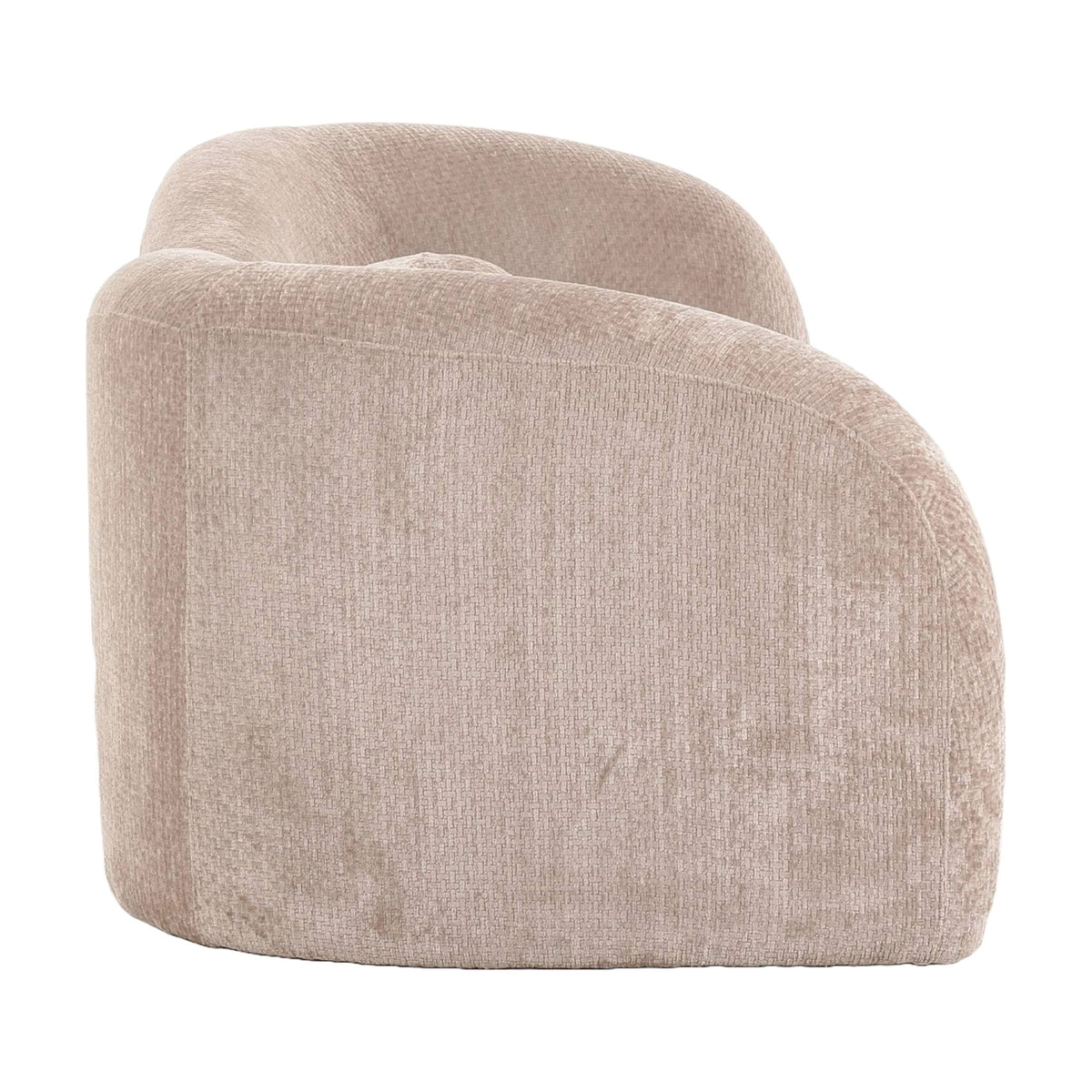 Calico Contemporary Beige Weave Fabric 3-Seat Sofa