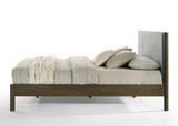 Carolina Modern Grey Fabric + Wenge Bed