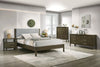 Carolina Modern Grey Fabric + Wenge Bedroom Set