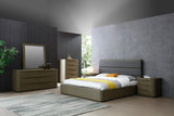 Lois Modern Beige Shagreen + Brass Chest