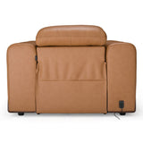 Sandstone Modern Brown Leather Electric Recliner Chair