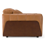 Sandstone Modern Brown Leather Electric Recliner Chair