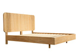 Queen Jacobson Modern Natural Acacia Bed