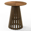 Weiss Mid-Century Modern Walnut Round Bar Table