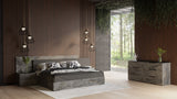 Ferrara Modern Volcano Oxide Grey 4-Piece Bedroom Set