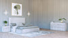 Asus Modern Italian White 4-Piece Bedroom Set