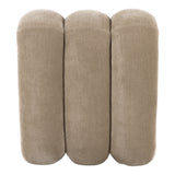 Archie Modern Taupe Fabric Accent Chair + Ottoman