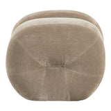 Archie Modern Taupe Fabric Accent Chair + Ottoman