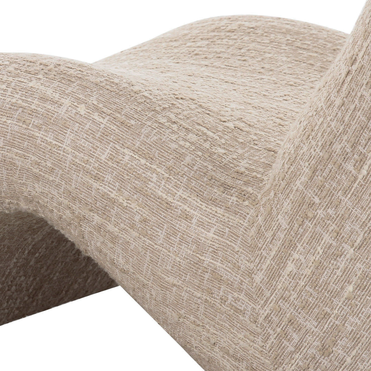 Spiro Modern Beige Fabric Accent Chair
