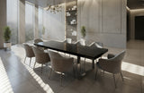 Skyline Crocodile Lacquer Extendable Dining Table additional view