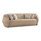 Belinda Modern Beige Fabric 4-Seat Sofa