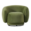 Andrew Modern Green Fabric Swivel Accent Chair