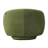 Andrew Modern Green Fabric Swivel Accent Chair