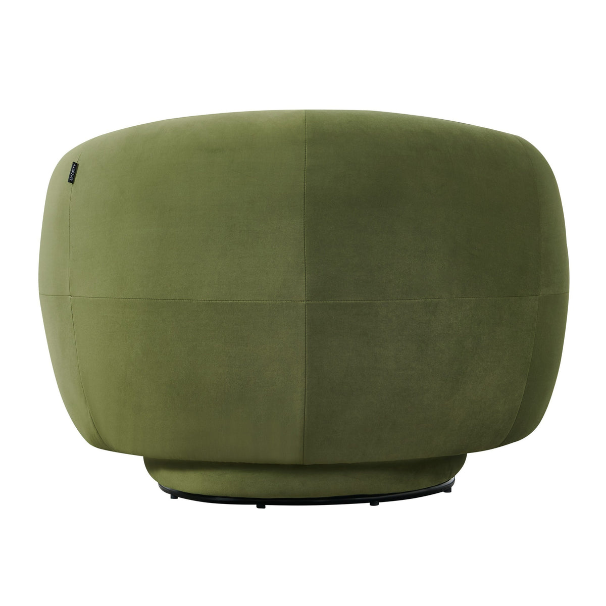 Andrew Modern Green Fabric Swivel Accent Chair
