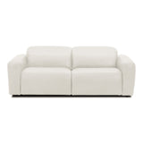 Nouveau Jessop Modern Leather Sofa 2 Recliners