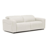 Nouveau Jessop Modern Leather Sofa 2 Recliners