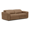 Nouveau Jessop Modern Brown Leather Sofa 2 Recliners