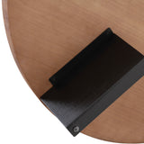 Nouveau Reza Modern Burl + Black Nesting Coffee Table Set