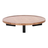 Nouveau Reza Modern Burl + Black Nesting Coffee Table Set