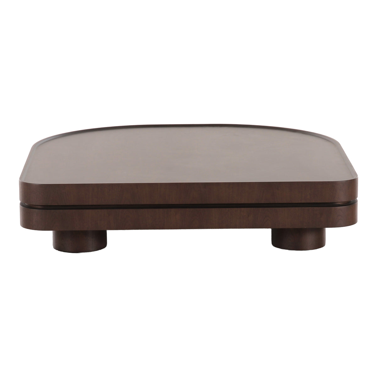Nouveau Pastel Modern Walnut Coffee Table