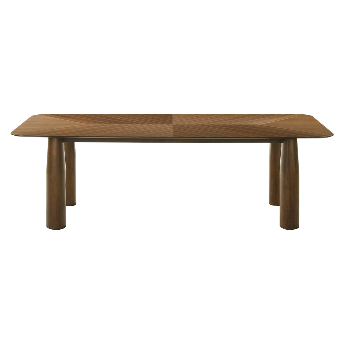 Nouveau Sawyer Modern Walnut Rectangular Dining Table
