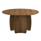 Nouveau Titus Modern Walnut Round Dining Table