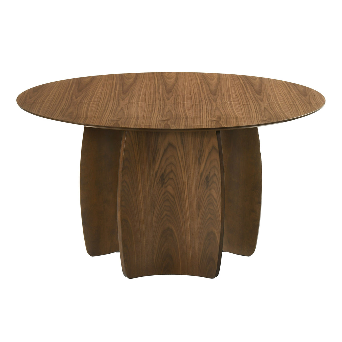 Nouveau Titus Modern Walnut Round Dining Table