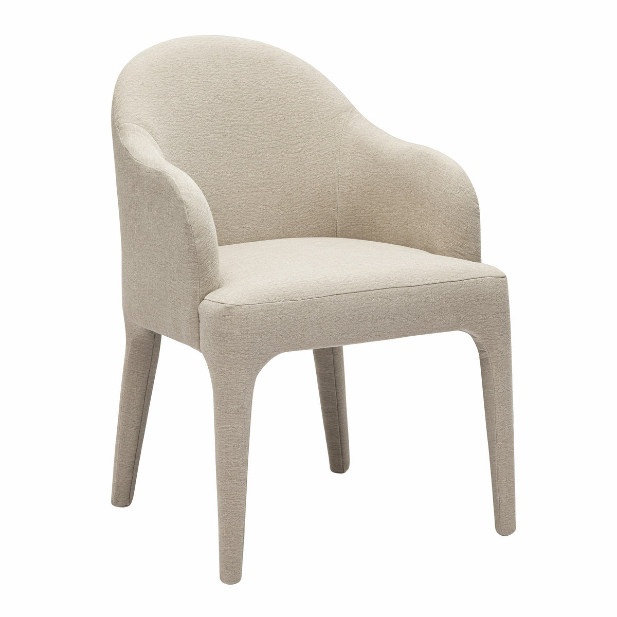 Nouveau Reedy Modern Beige Fabric Dining Chair