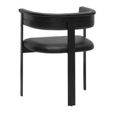 Nouveau Boswell Modern Black Faux Leather Dining Chair