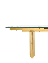 Nassim Glam Glass Extendable Dining Table