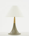 Nunez Modern Concrete & Oak Table Lamp