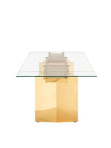 Nassim Glam Glass Extendable Dining Table