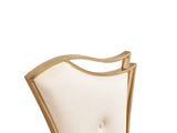 Bonnie Modern Beige Velvet & Champagne Gold Dining Chair (Set of 2)