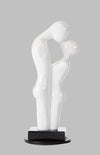 Love Modern White Polyresin Sculpture