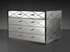 Segovia Modern Mirrored Bedroom Furniture Dresser