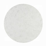 Mielcasa Round White Dining Table w/ Marble Top