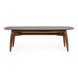 Ackley Modern Walnut Rectangular Dining Table