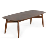 Ackley Modern Walnut Rectangular Dining Table