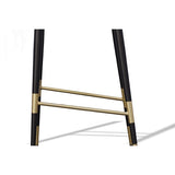 Adak Modern Glam Green with Black & Gold Barstool