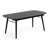 Addax Modern Black Extendable Dining Table