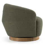 Agatha Modern Hemp Fabric Swivel Accent Chair