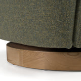 Agatha Modern Hemp Fabric Swivel Accent Chair