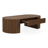 Albrite Modern Walnut Coffee Table