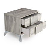 Alexa Italian Modern Grey Nightstand