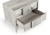 Alexa Italian Modern Grey Bedroom Set